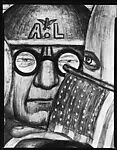 [Detail of "Mussolini" Panel of Diego Rivera's Mural for the New Worker's School, New York City]