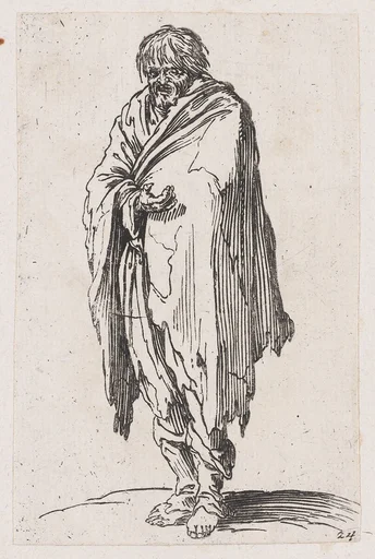 Reverse Copy of Le Mendiant a la Tête Découverte et aux Pieds Nus (The Beggar with Bare Head and Feet), from Les Gueux suite appelée aussi Les Mendiants, Les Baroni, ou Les Barons (The Beggars, also called the Barons)