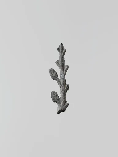 Lead ornament in the form of a branch