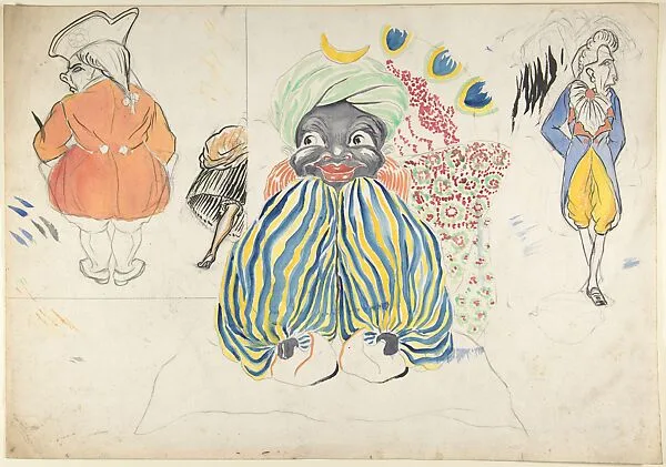Three costume studies for "Scherezade", Paris, 1928 — Boris Konstantinovitch Bilinsky