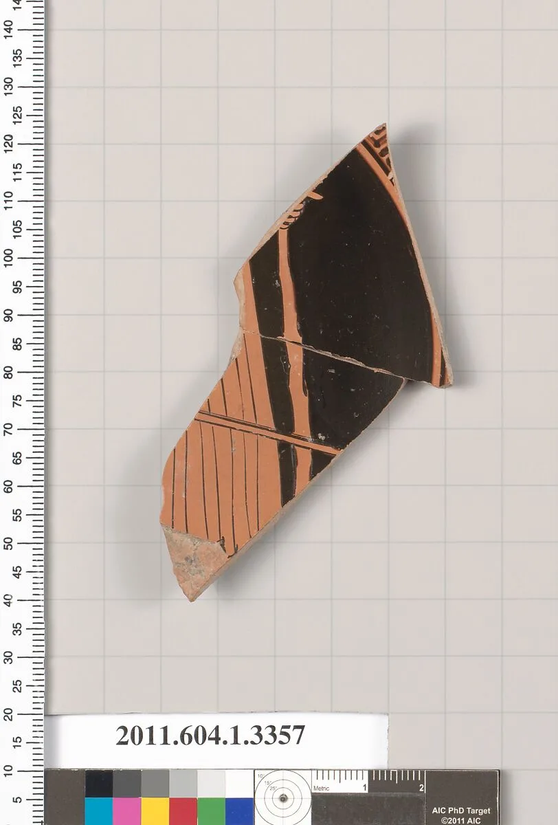 Terracotta fragment of a kylix (drinking cup) — Unknown
