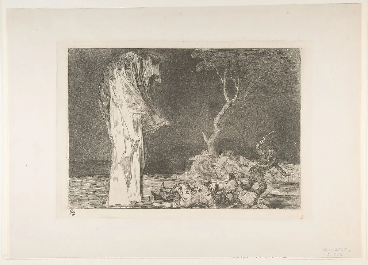 'Folly of Fear' from the 'Disparates' (Follies / Irrationalities) — Goya (Francisco de Goya y Lucientes)