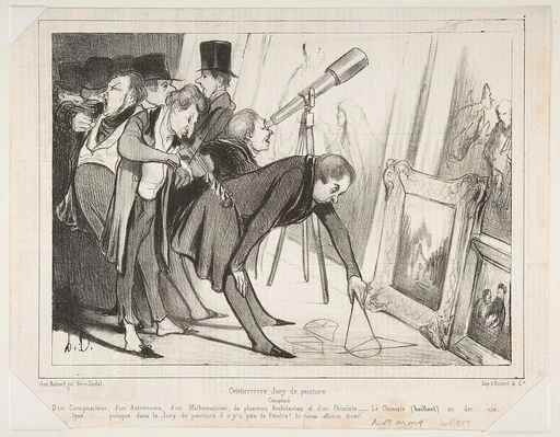 Celebrrrre Jury de Peinture..., published in Le Charivari, March 16, 1840