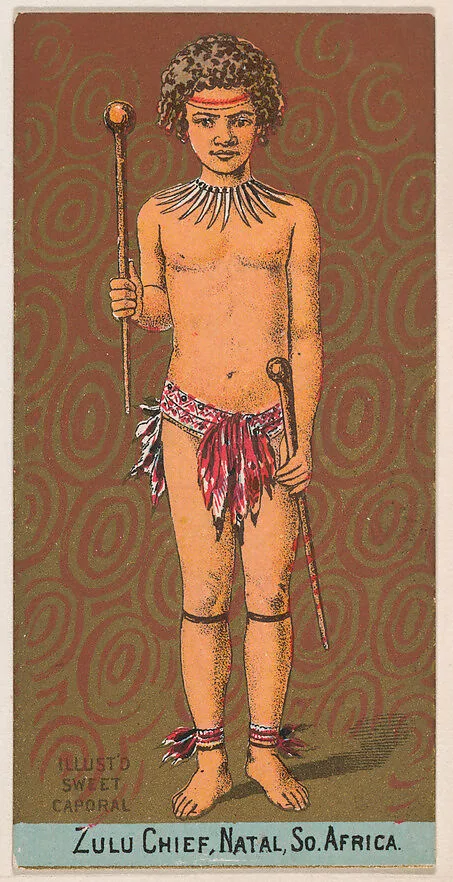 Zulu Chief, Natal, South Africa, from the Military Series (N224) issued by Kinney Tobacco Company to promote Sweet Caporal Cigarettes — Kinney Brothers Tobacco Company