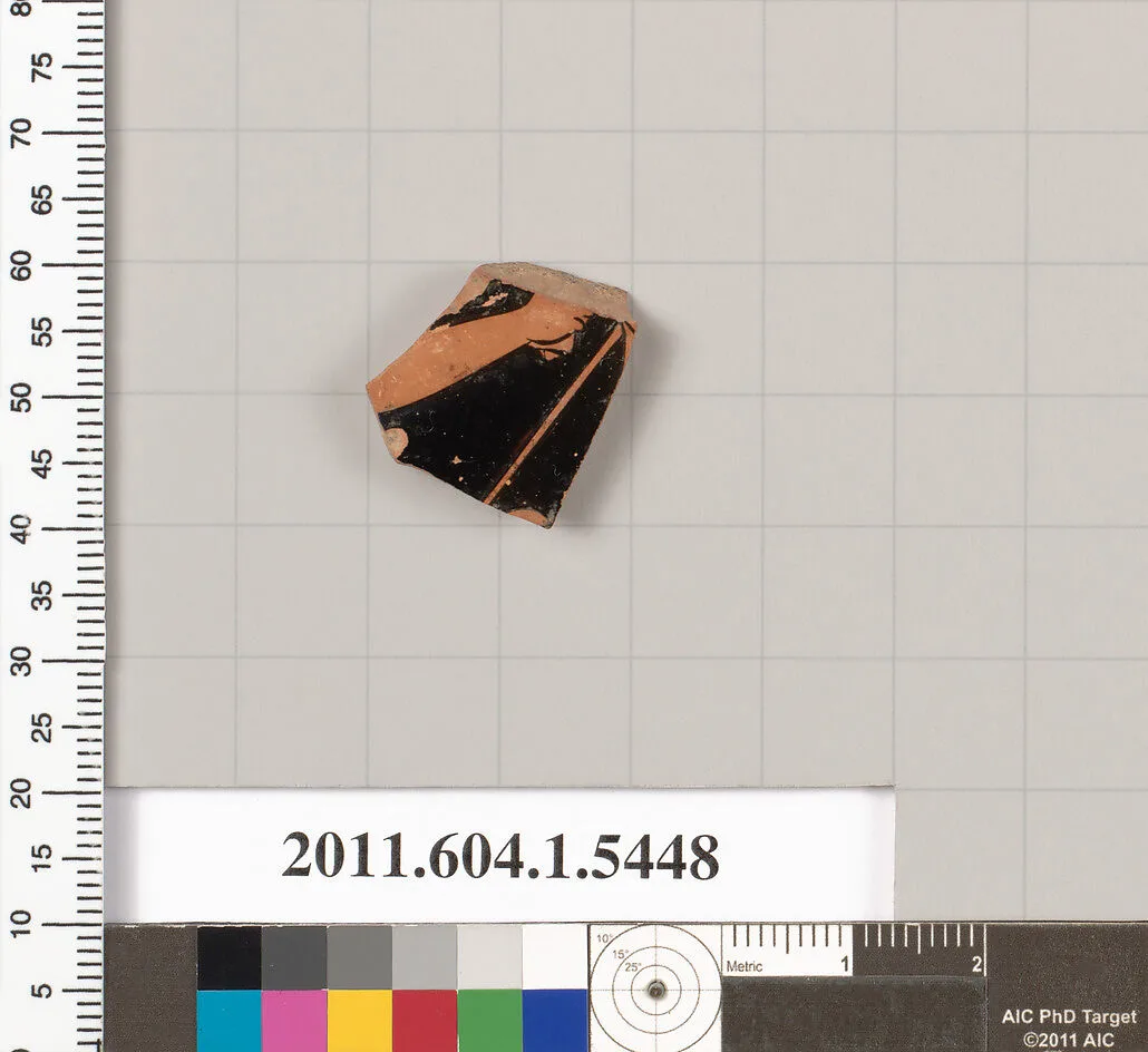 Terracotta fragment of a kylix (drinking cup) — Unknown