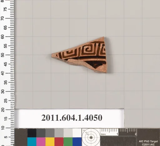 Terracotta fragment of a kylix (drinking cup)