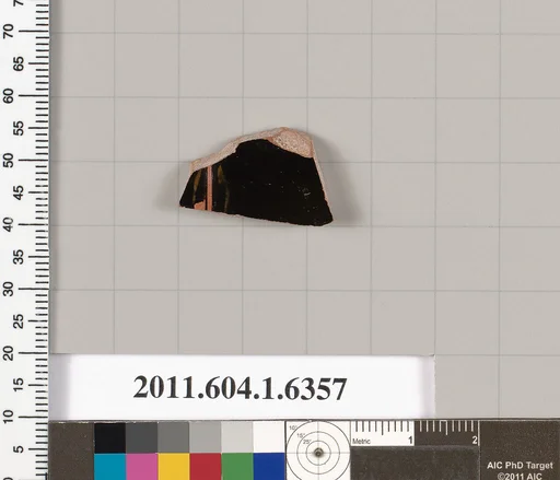 Terracotta fragment of a kylix (drinking cup)
