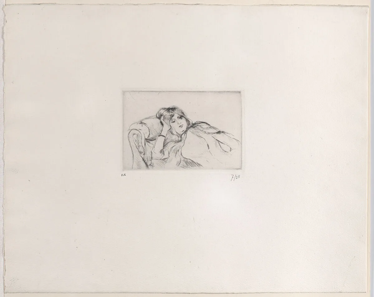 Young Woman Reclining — Berthe Morisot|Julie Manet