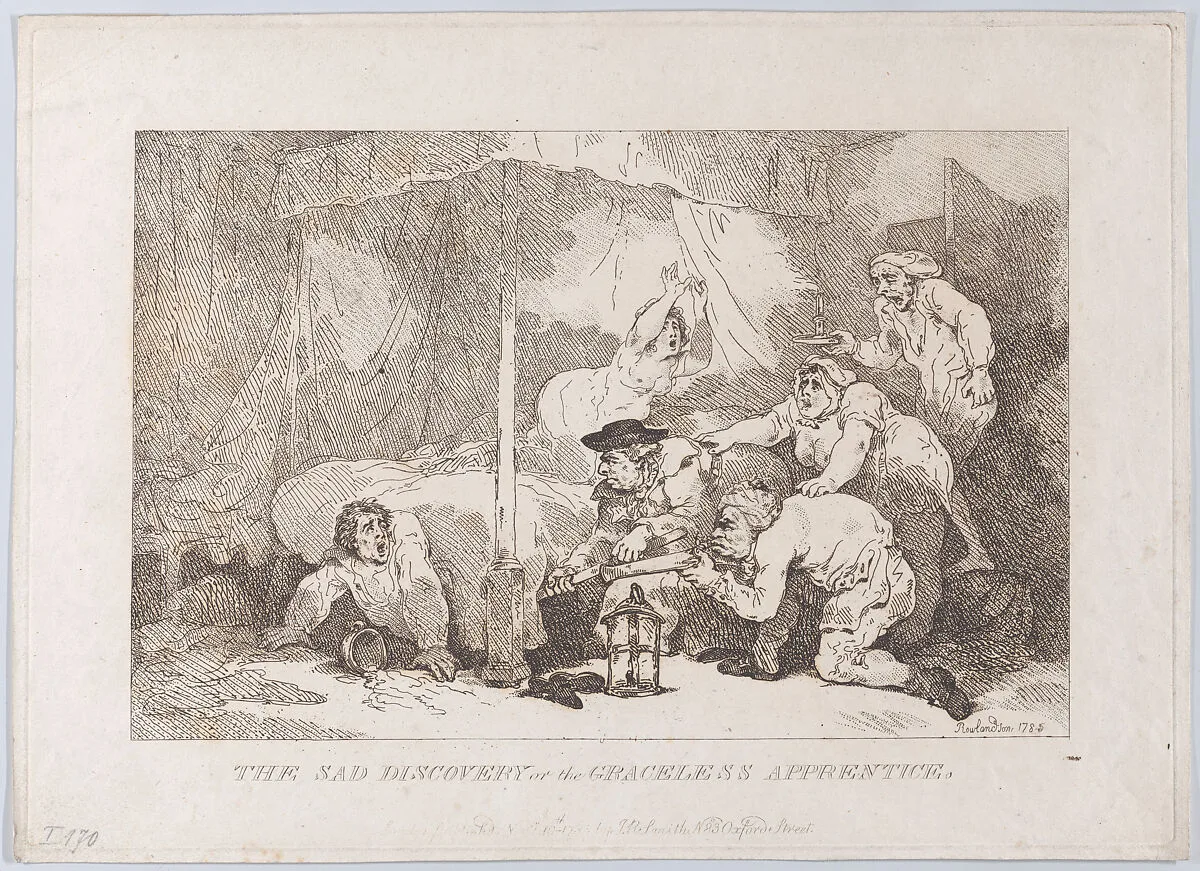 The Sad Discovery of the Graceless Apprentice — John Raphael Smith|Thomas Rowlandson