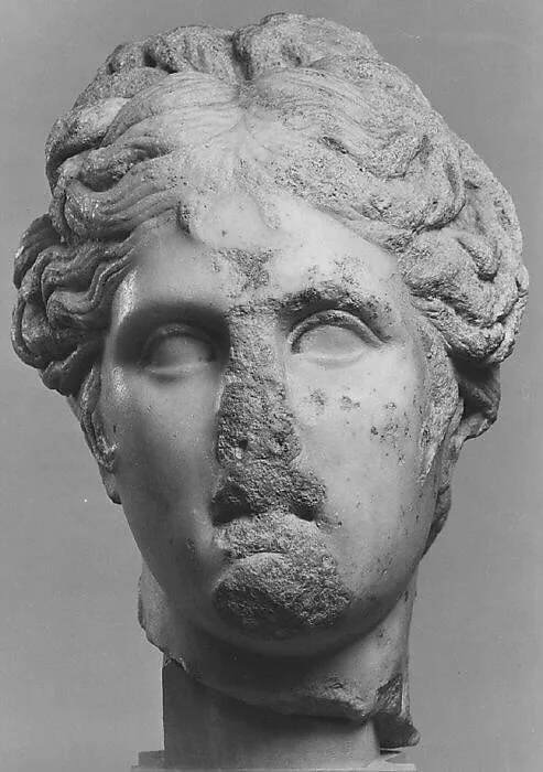 Marble head of a goddess — Unknown