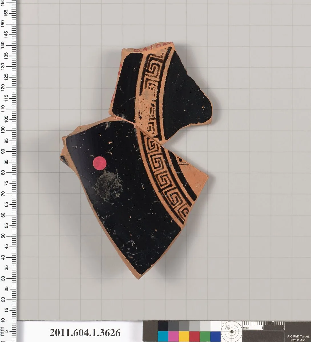 Terracotta fragment of a kylix (drinking cup) — Unknown