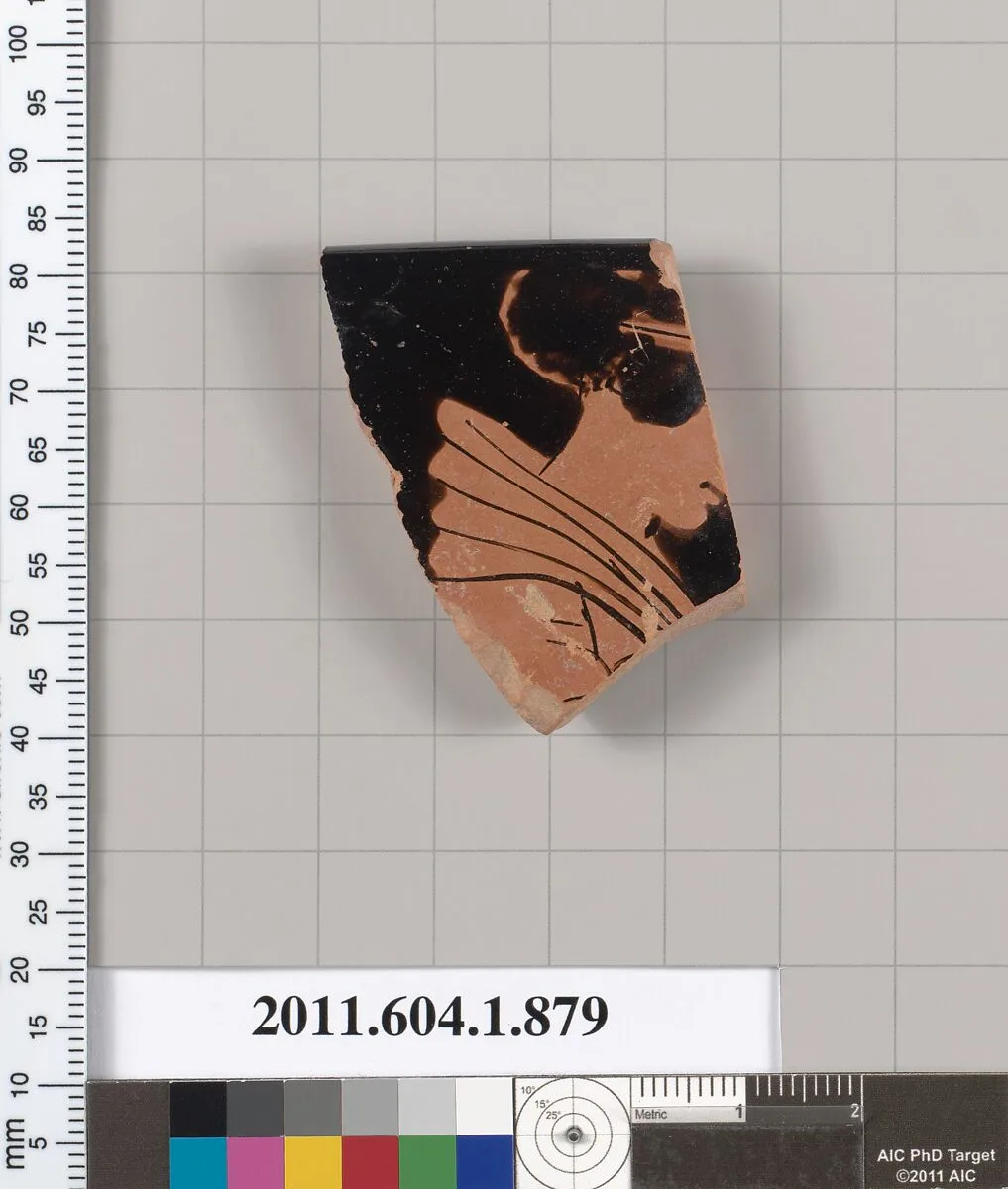 Terracotta rim fragment of a kylix or skyphos? (drinking cup) — Unknown