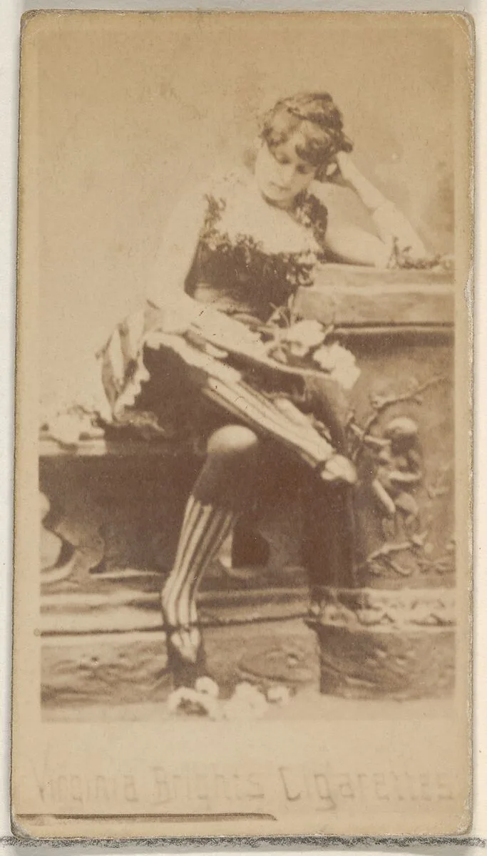 From the Actors and Actresses series (N45, Type 5) for Virginia Brights Cigarettes — Allen & Ginter