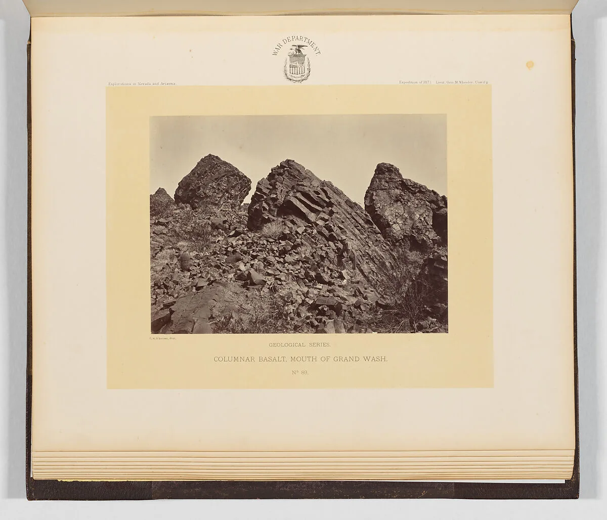 Columnar Basalt, Mouth of Grand Wash — Timothy H. O'Sullivan