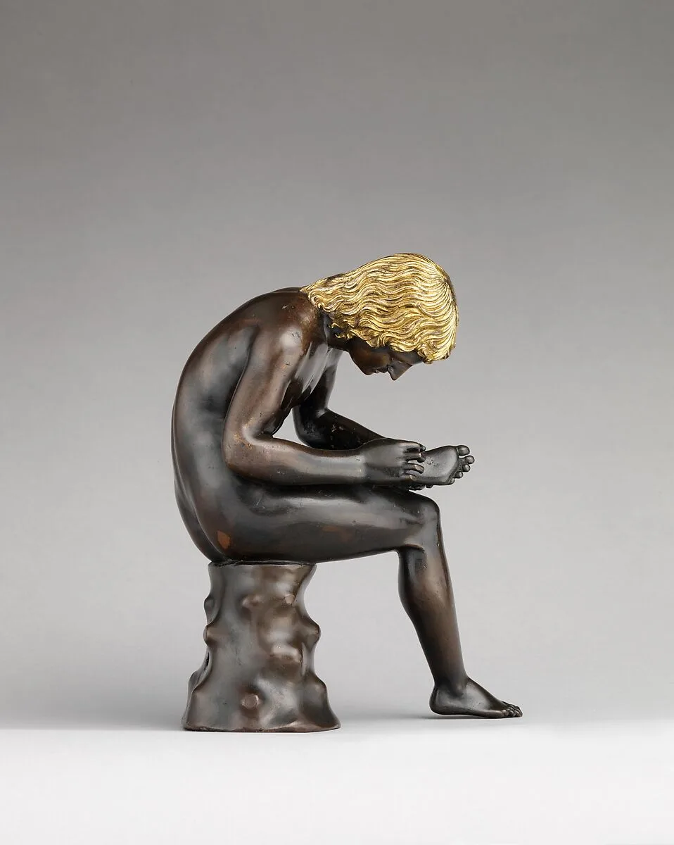 Spinario (boy pulling a thorn from his foot) — Antico (Pier Jacopo Alari Bonacolsi)