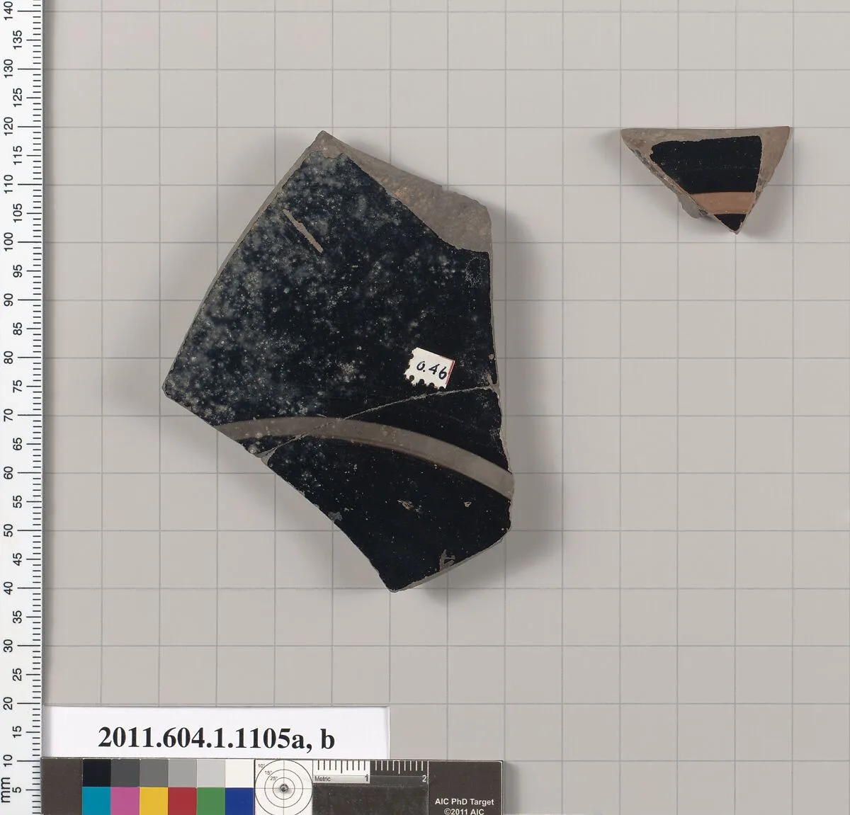 Terracotta fragments of a kylix (drinking cup) — Unknown