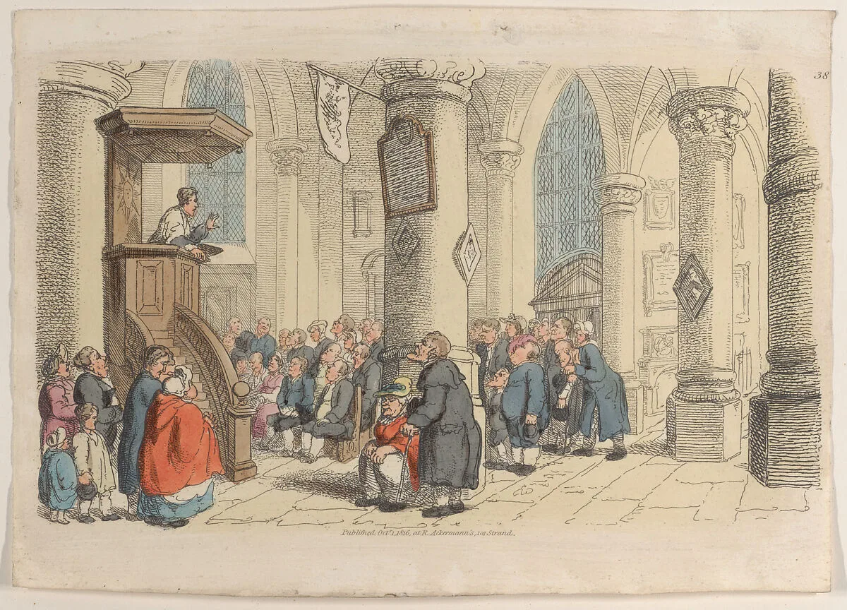 Plate 38, from "World in Miniature" — Thomas Rowlandson|Rudolph Ackermann, London