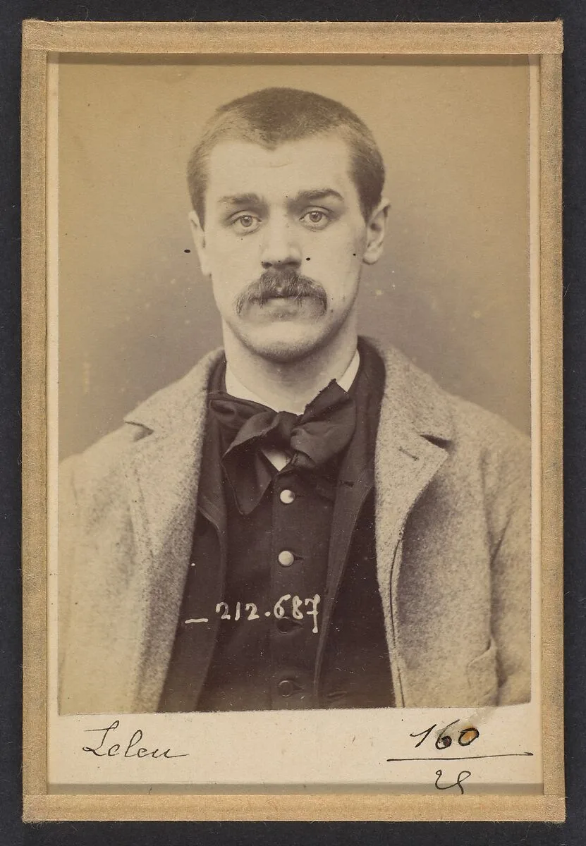 Leleu. Victor, Louis. 29 ans, né le 19/10/64 à Arras (Pas-de-Calais). Anarchiste. 9/1/94. — Alphonse Bertillon