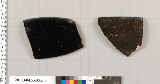 Terracotta rim fragments of kylikes (drinking cups)