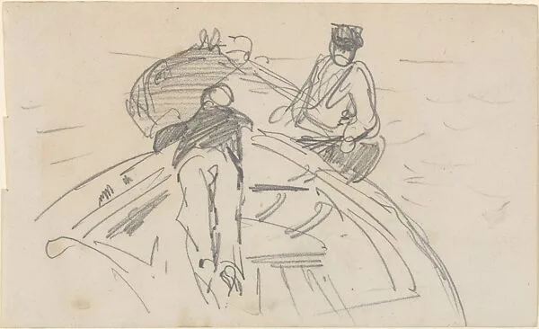 Two Men in Boats — John Singer Sargent