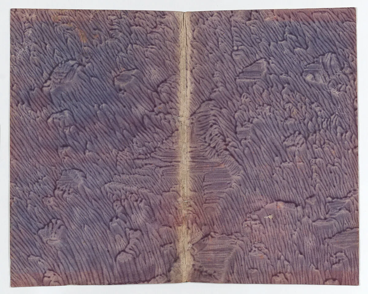 Purple paste paper book cover — Anonymous