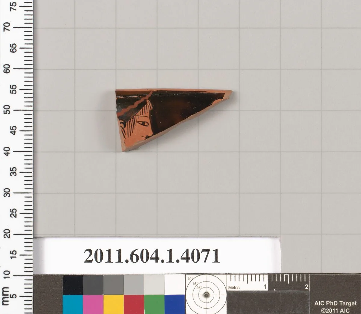 Terracotta rim fragment of a kylix (drinking cup) — Unknown
