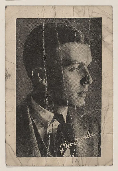 Glenn Hunter Movie Star trading card (W500) — Unknown
