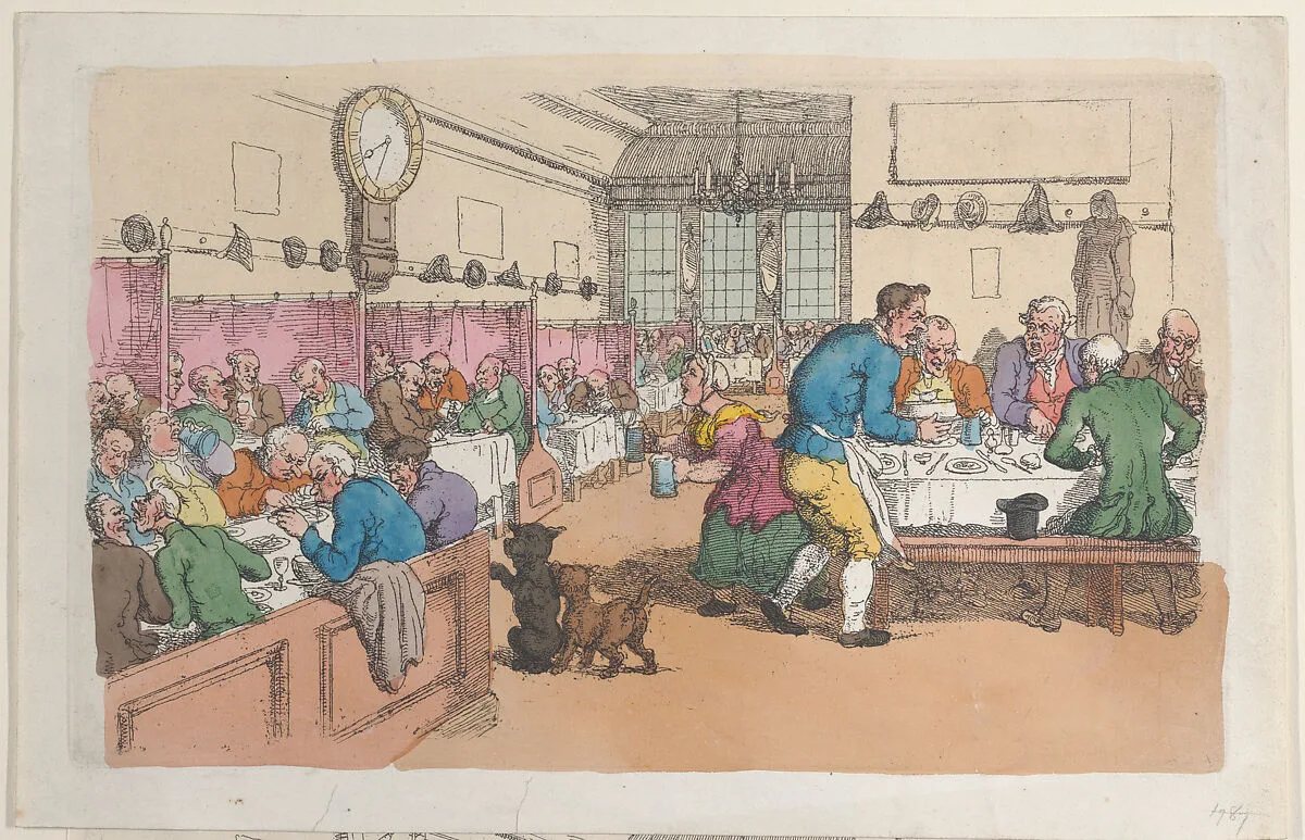 An Eating House — Thomas Rowlandson
