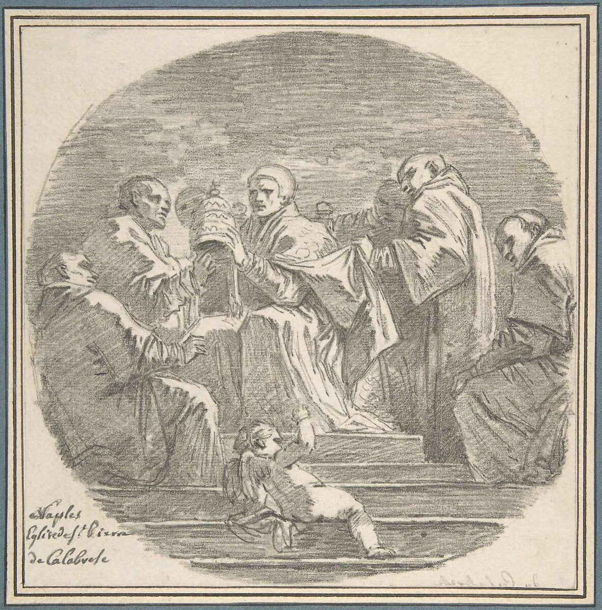 Saint Celestine V Renouncing the Papacy, after Mattia Preti — Jean Honoré Fragonard|Mattia Preti (Il Cavalier Calabrese)