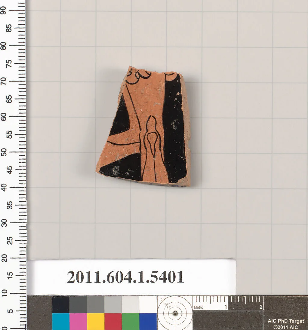 Terracotta fragment of a kylix (drinking cup) — Unknown