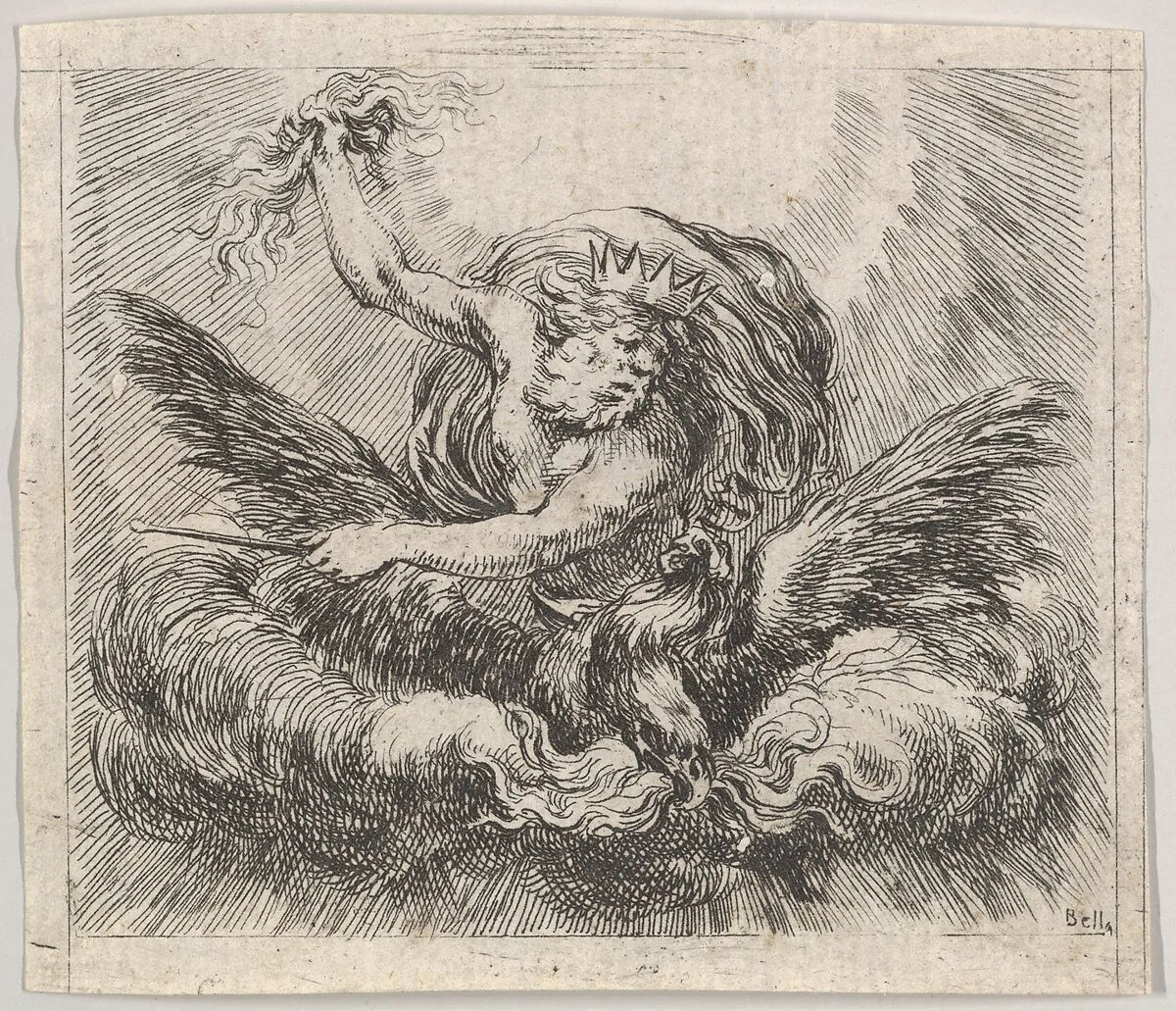 Jupiter, from 'Game of Mythology' (Jeu de la Mythologie) — Stefano della Bella