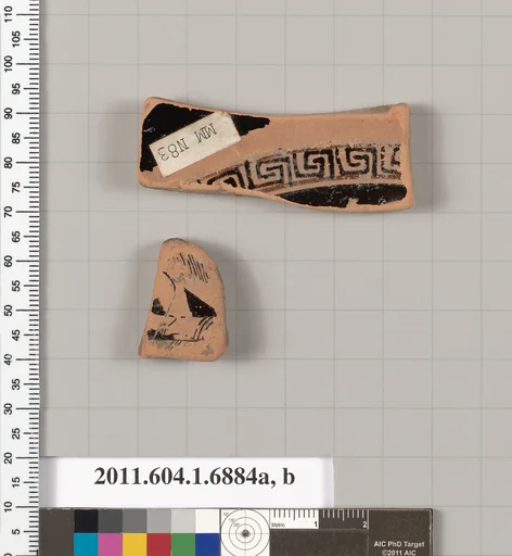Terracotta fragments of a kylix (drinking cup)