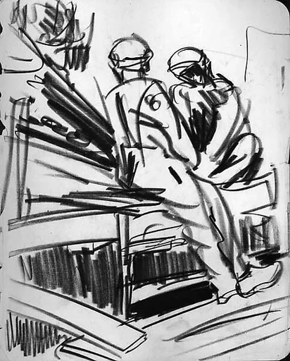 Two Seated Figures