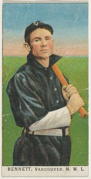 Bennett, Vancouver, Northwestern League, from the "Obak Baseball Players" set (T212), issued by the American Tobacco Company to promote Obak Mouthpiece Cigarettes — American Tobacco Company
