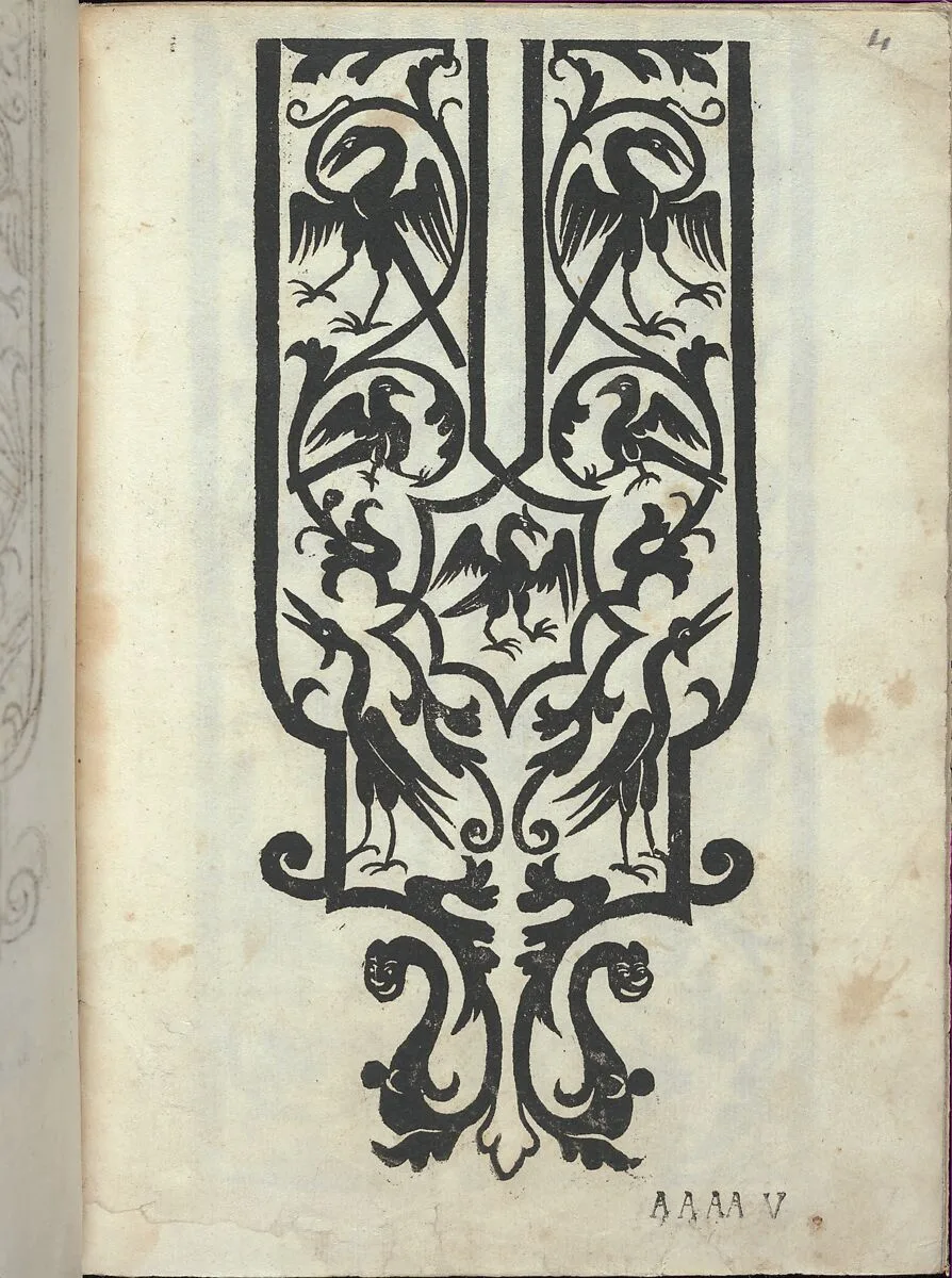 Libro quarto. De rechami per elquale se impara in diuersi modi lordine e il modo de recamare...Opera noua, page 4 (recto) — Alessandro Paganino