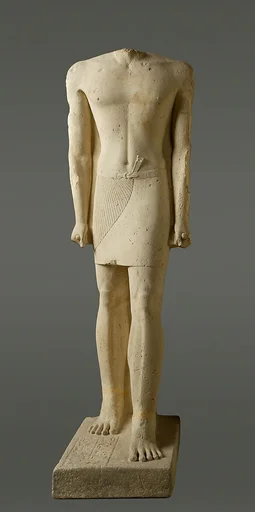 Headless statue of Babaef as younger man