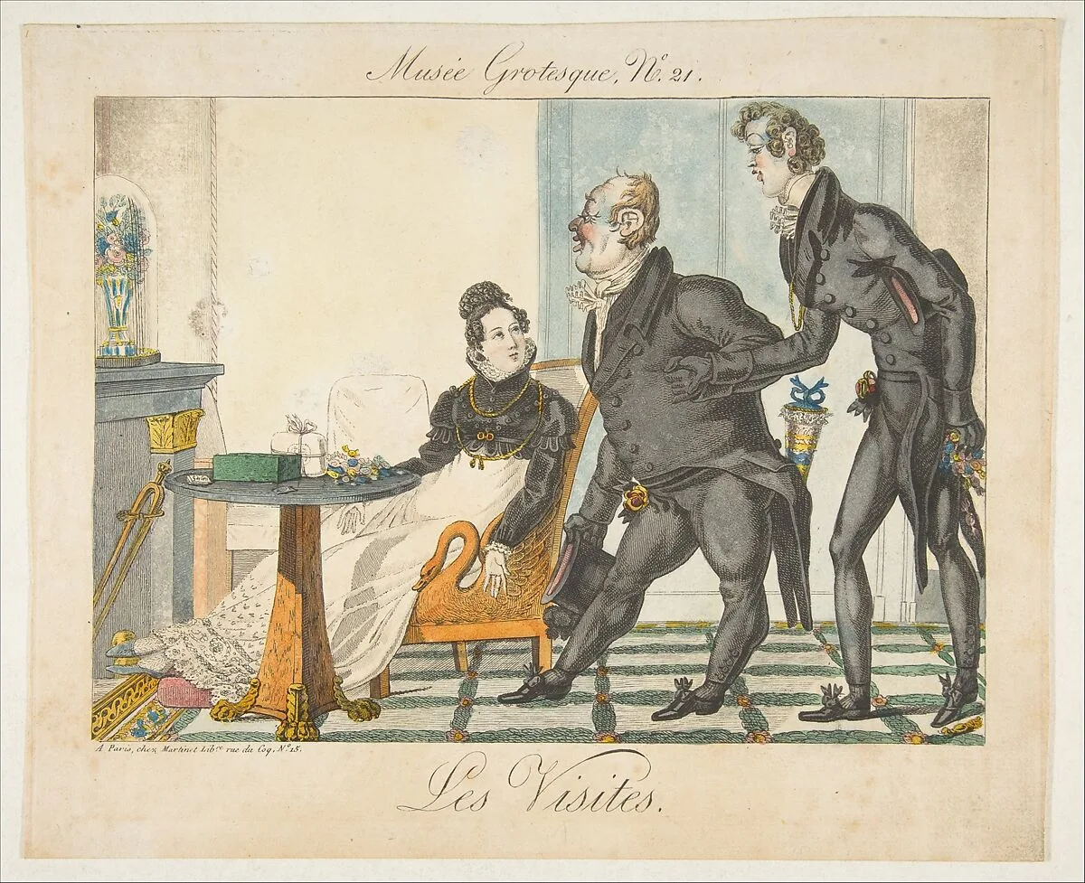 Les Visites, Musée Grotesque, No. 21 — Aaron Martinet|Anonymous, French, 19th century