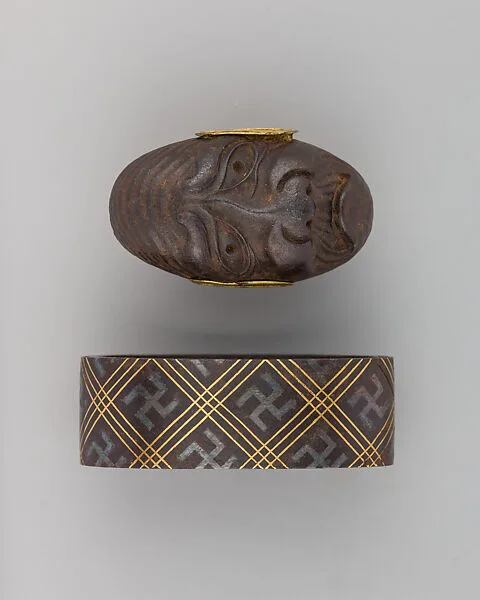 Sword-Hilt Collar and Pommel (Fuchigashira) — Unknown