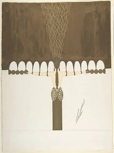 Design for "Porteuse" of "Quatrième Voile" for "Les Mariages," George White's Scandal