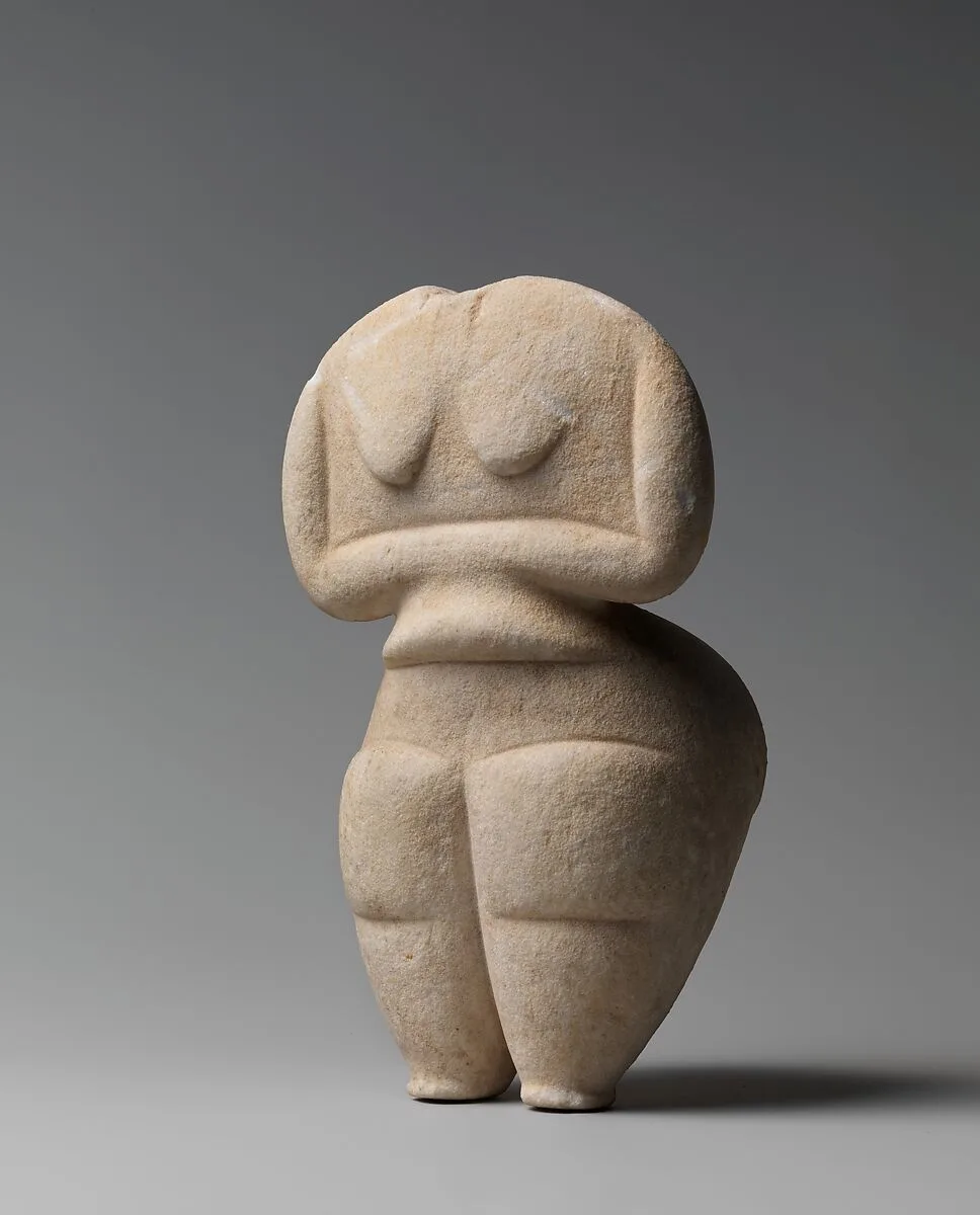Marble female figure — Unknown