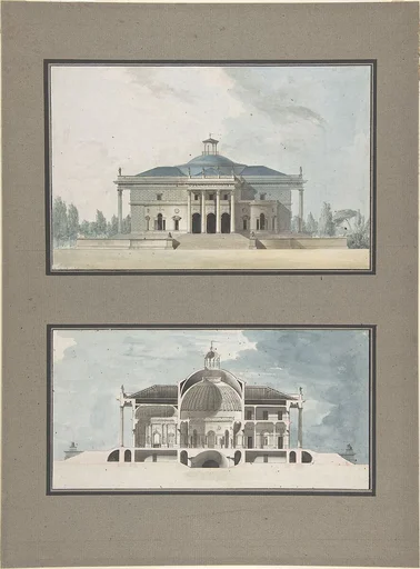 Project for a "Maison de plaisance pour un grand seigneur", Elevation and Section