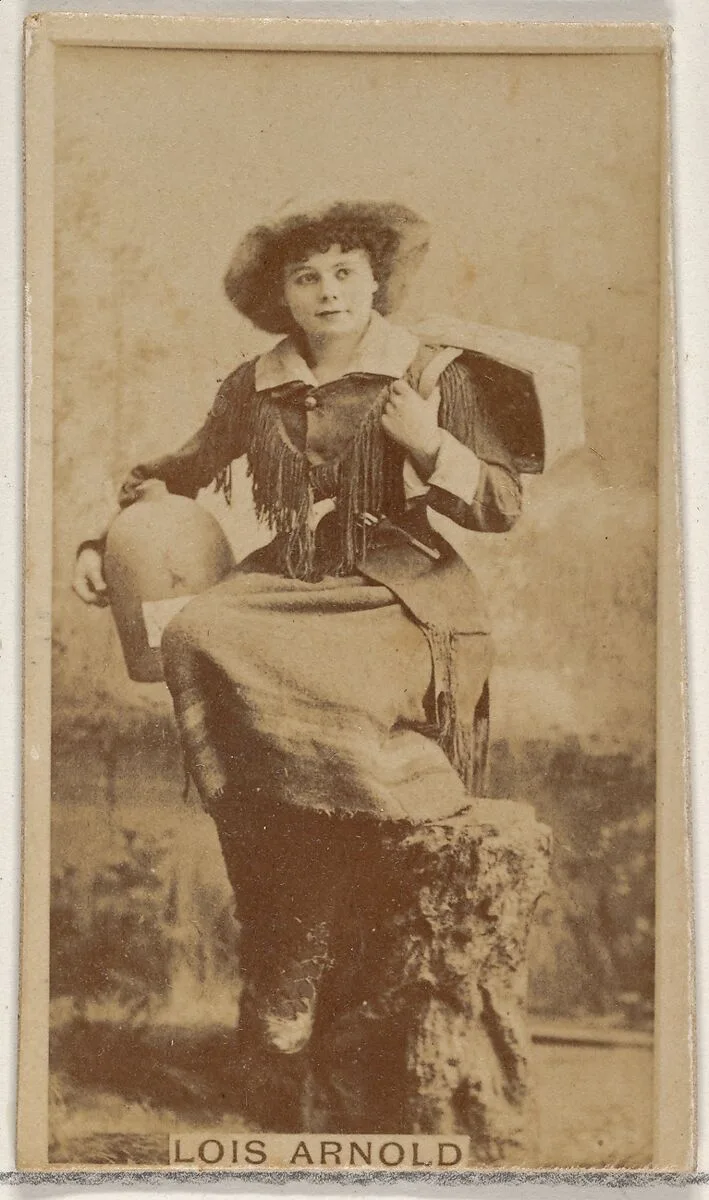 Lois Arnold, from the Actors and Actresses series (N45, Type 8) for Virginia Brights Cigarettes — Allen & Ginter