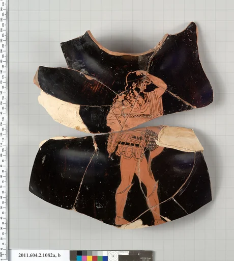 Terracotta fragments of a hydria: kalpis (water jar)
