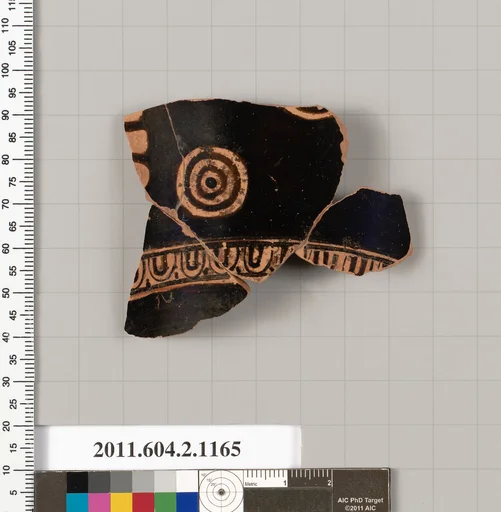 Terracotta fragment of a skyphos (deep drinking cup)