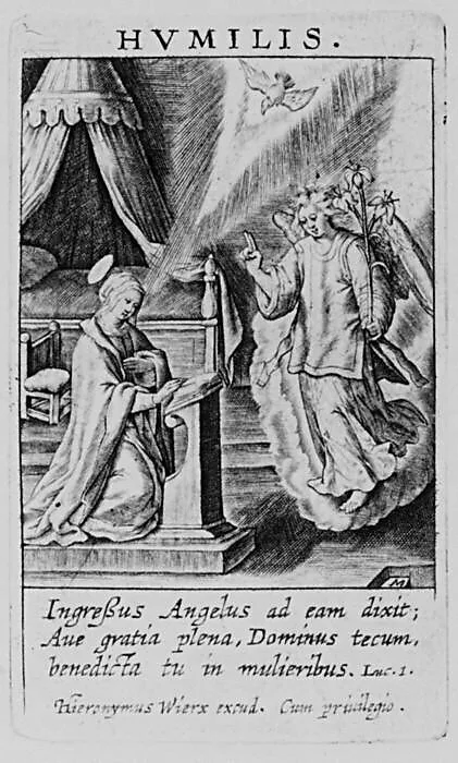 The Annunciation (Humilis) — Hieronymus (Jerome) Wierix