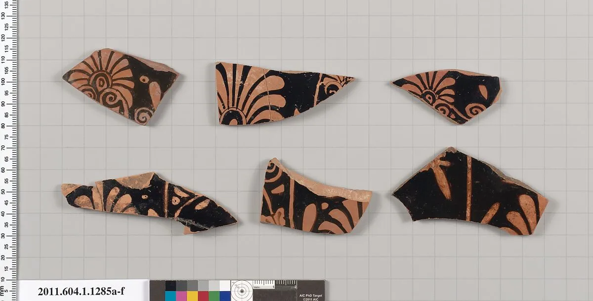 Terracotta fragments of kylikes (drinking cups) — Unknown