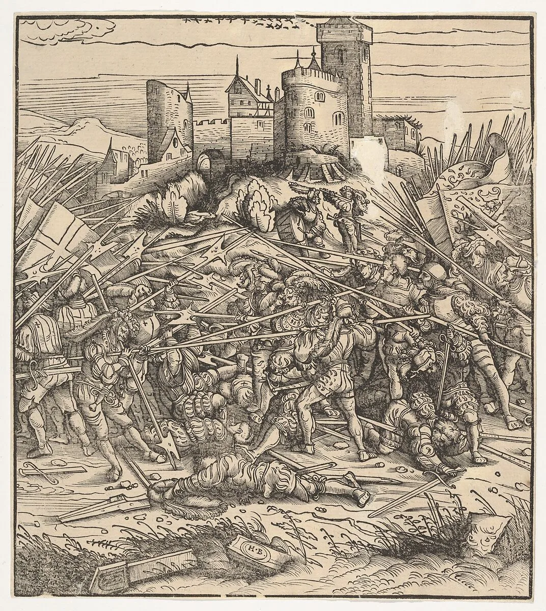 The Battle Near Naples, from "Der Weisskunig" — Hans Burgkmair|Jost de Negker|Marx Treitz-Sauerwein von Ehrentreitz