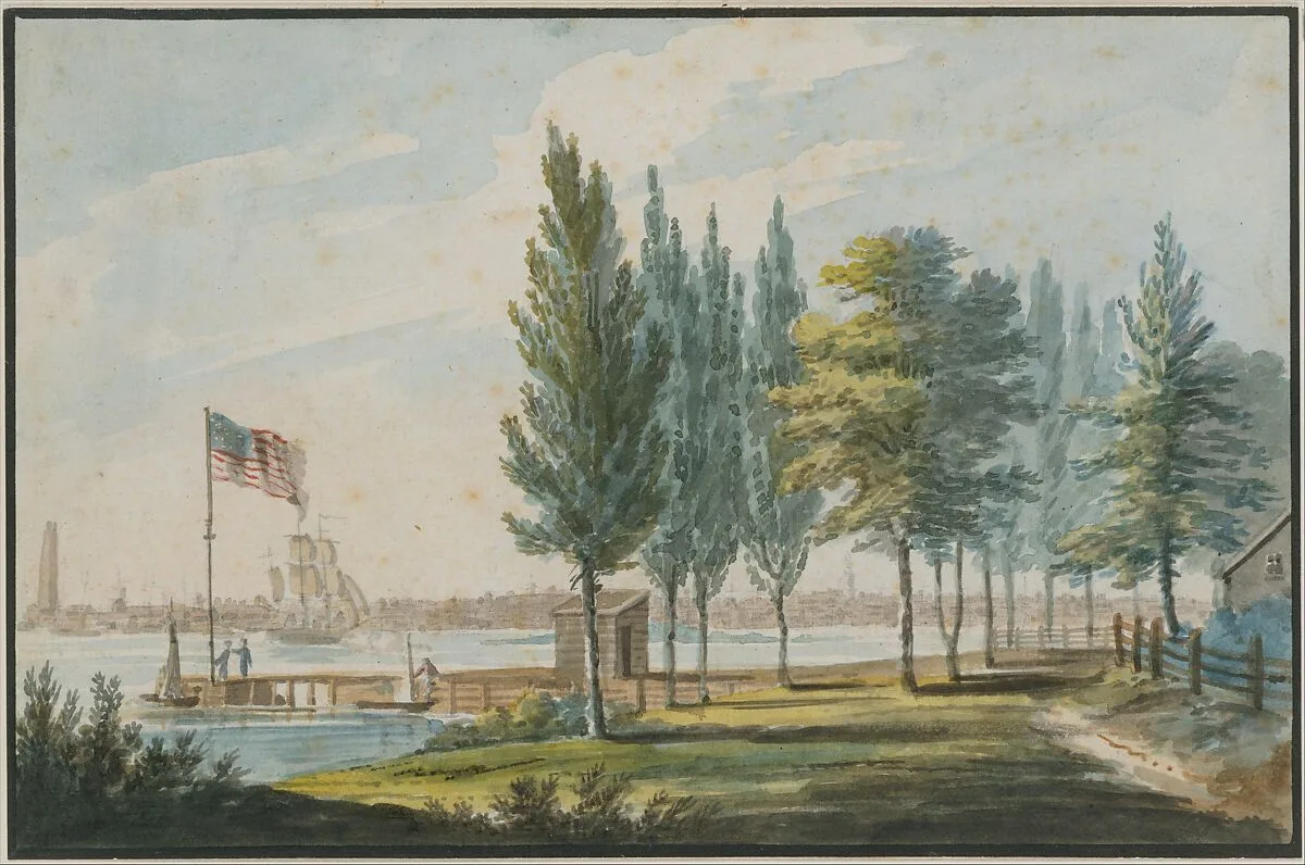 Philadelphia from across the Delaware River — Pavel Petrovich Svinin