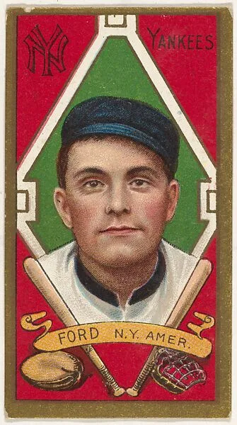Russell Ford, New York Yankees, American League, from the "Baseball Series" (Gold Borders) set (T205) issued by the American Tobacco Company — American Tobacco Company