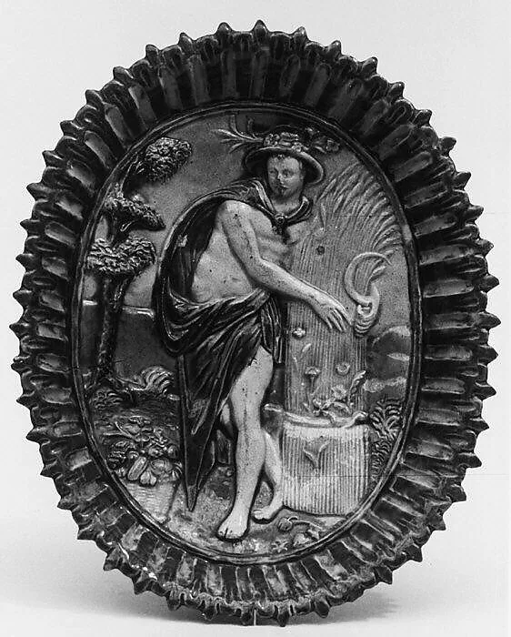 Dish with Allegory of Summer — Bernard Palissy